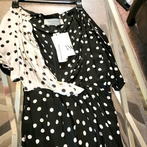 ZARA TOP POLKA DOT SIZE SMALL